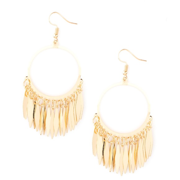 Gold earrings